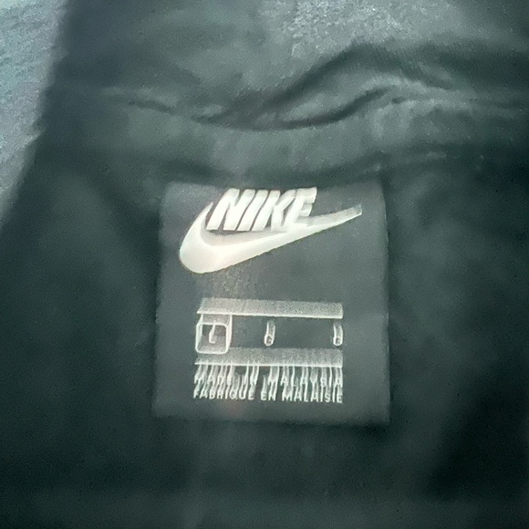 Nike Black Long Sleeve mock turtleneck flare, peplum top. Youth large. - Picture 3 of 5